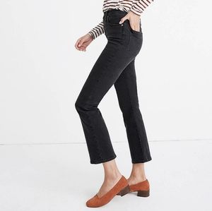 Madewell Cali Demi-Boot Jean in Faded Black Size 25